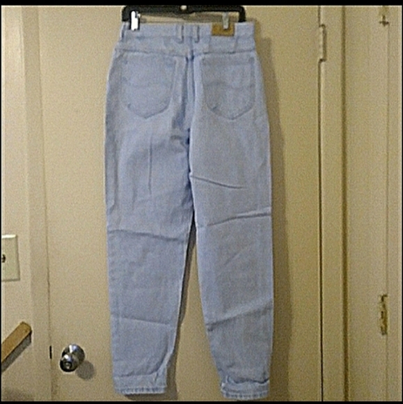 LEE Vintage 80's High Waist Tapered Leg Acid Wash Jeans, Size 28 - Picture 7 of 11
